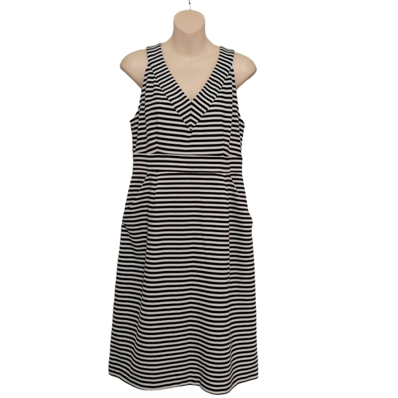 ✨Bogo FREE ✨ Motherhood Maternity Striped Sleeveless Dress Sz M - Picture 1 of 6